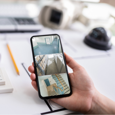 Albany security camera feed on cell phone